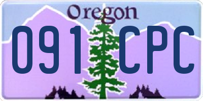 OR license plate 091CPC