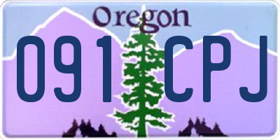OR license plate 091CPJ