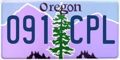 OR license plate 091CPL