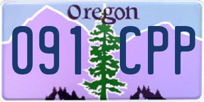 OR license plate 091CPP