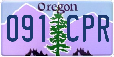 OR license plate 091CPR