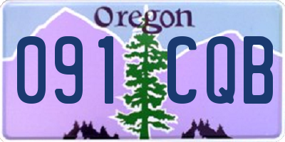 OR license plate 091CQB