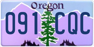 OR license plate 091CQC