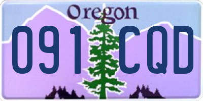 OR license plate 091CQD
