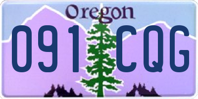 OR license plate 091CQG