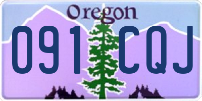 OR license plate 091CQJ