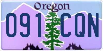 OR license plate 091CQN