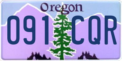 OR license plate 091CQR