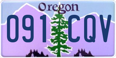 OR license plate 091CQV