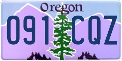 OR license plate 091CQZ