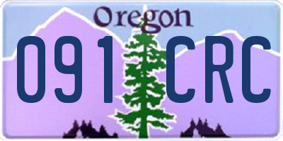 OR license plate 091CRC