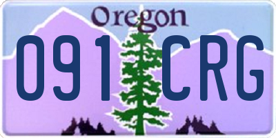 OR license plate 091CRG