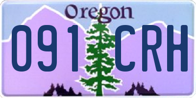 OR license plate 091CRH