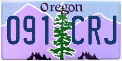 OR license plate 091CRJ