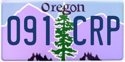 OR license plate 091CRP
