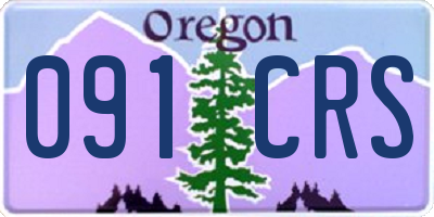 OR license plate 091CRS