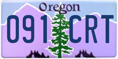 OR license plate 091CRT