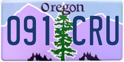 OR license plate 091CRU