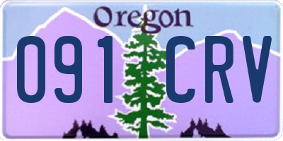 OR license plate 091CRV