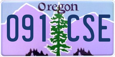 OR license plate 091CSE