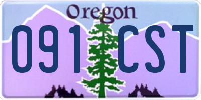 OR license plate 091CST