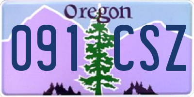 OR license plate 091CSZ