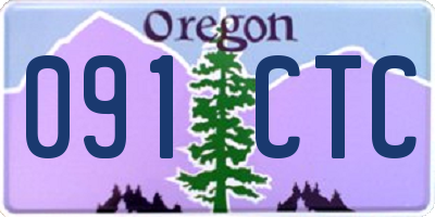 OR license plate 091CTC