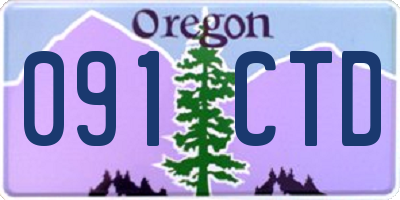 OR license plate 091CTD