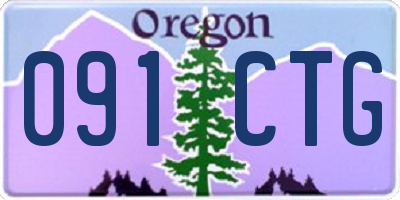 OR license plate 091CTG