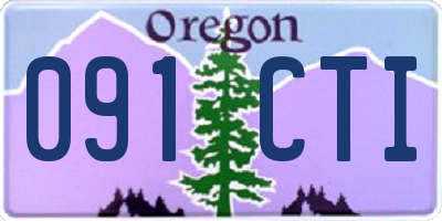 OR license plate 091CTI