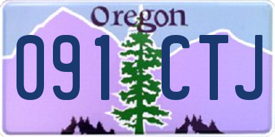 OR license plate 091CTJ