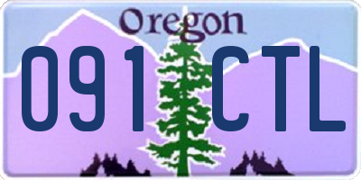OR license plate 091CTL