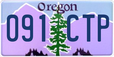 OR license plate 091CTP