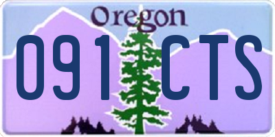 OR license plate 091CTS