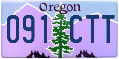 OR license plate 091CTT