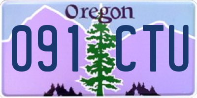 OR license plate 091CTU