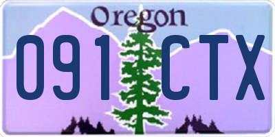 OR license plate 091CTX