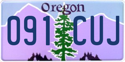 OR license plate 091CUJ
