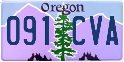 OR license plate 091CVA