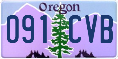 OR license plate 091CVB