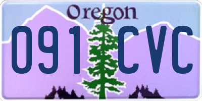 OR license plate 091CVC