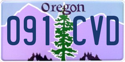 OR license plate 091CVD