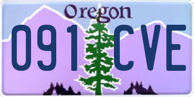OR license plate 091CVE