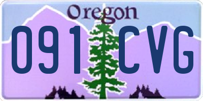 OR license plate 091CVG