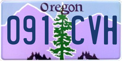 OR license plate 091CVH