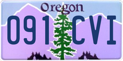 OR license plate 091CVI