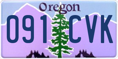 OR license plate 091CVK
