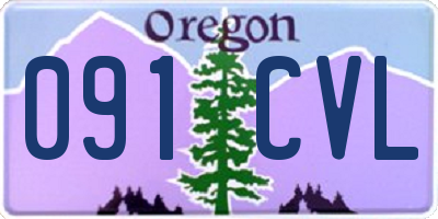 OR license plate 091CVL