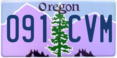 OR license plate 091CVM