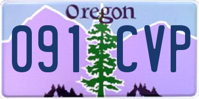 OR license plate 091CVP